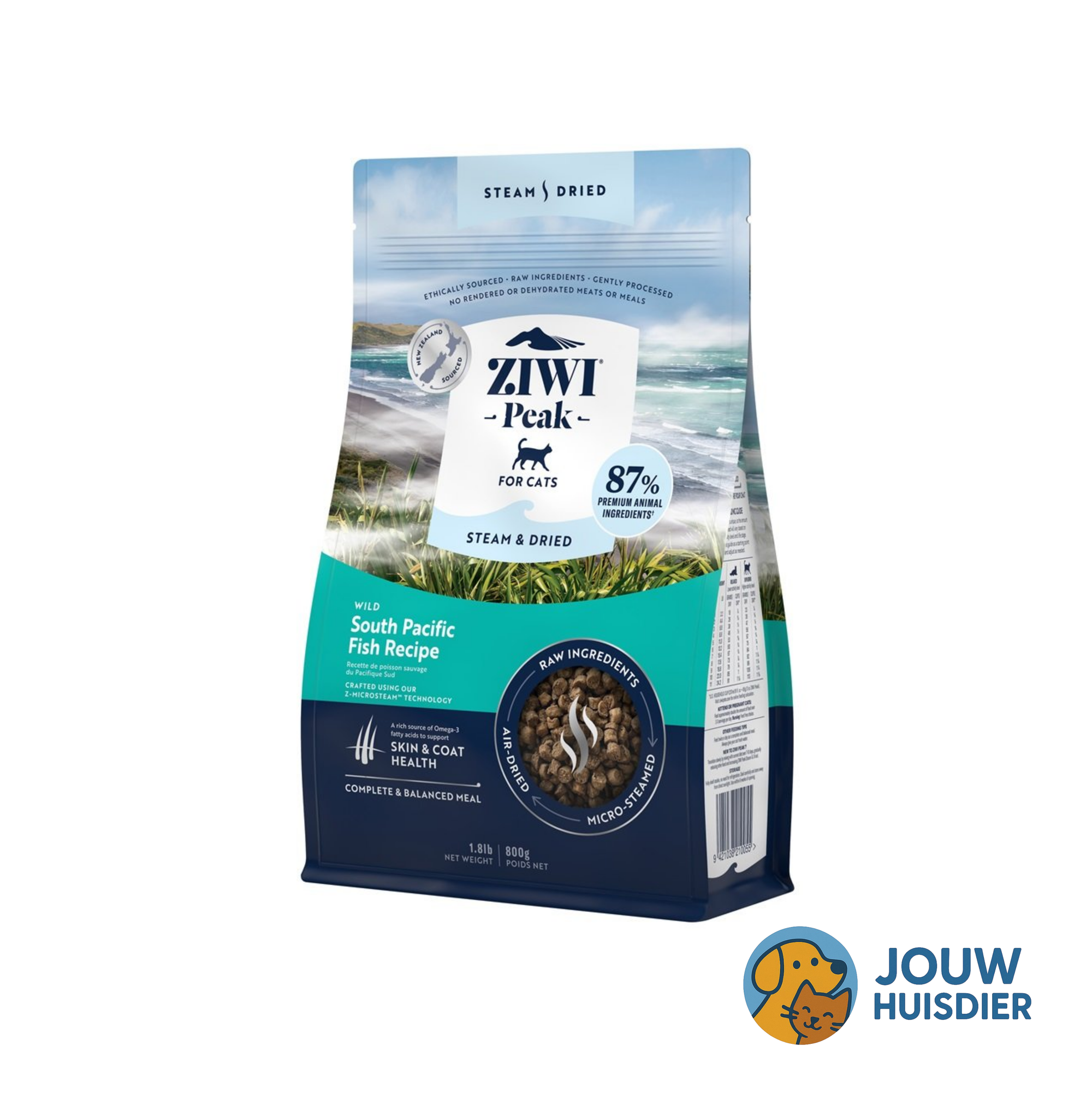 Ziwi Peak Steam & Dried South Pacific Fish (800 g)