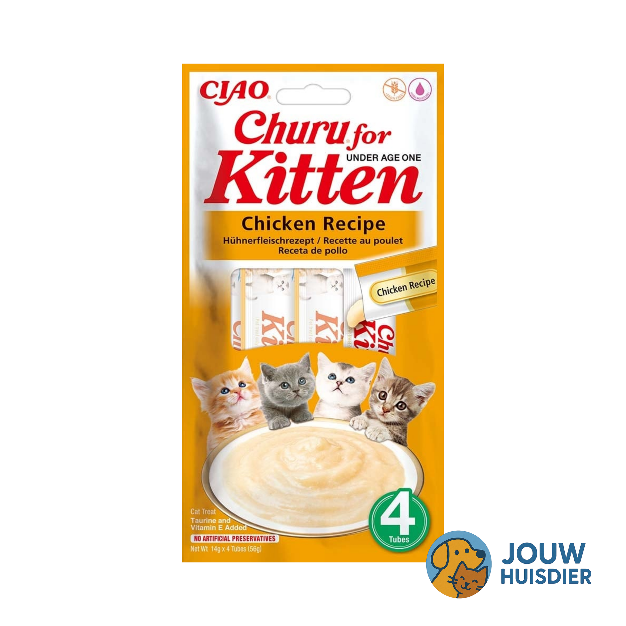 INABA Churu Kitten Kippensmaak (4st)