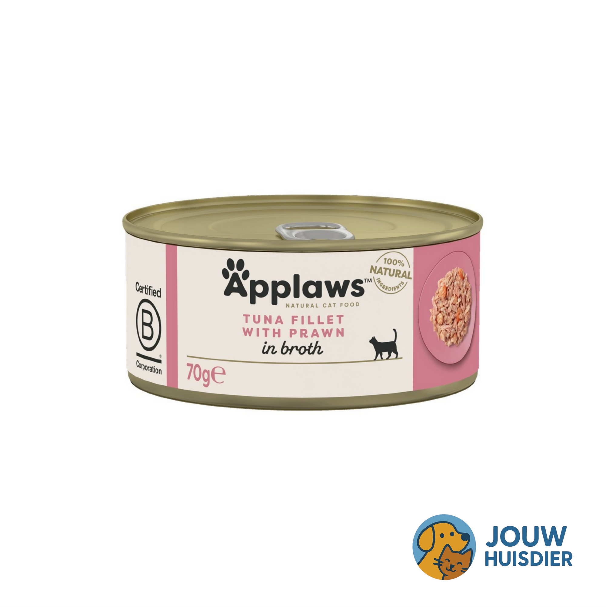 Applaws Kattenvoer Tonijnfilet & Garnaal in Bouillon (6st)