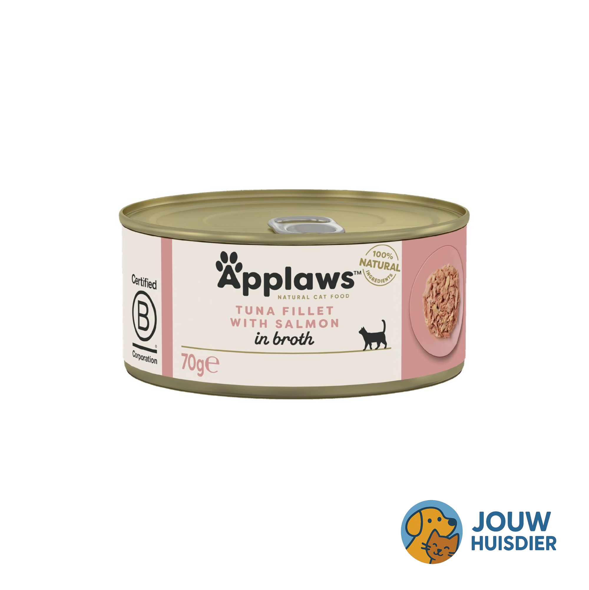 Applaws Kattenvoer Tonijnfilet & Zalm in Bouillon (6st)