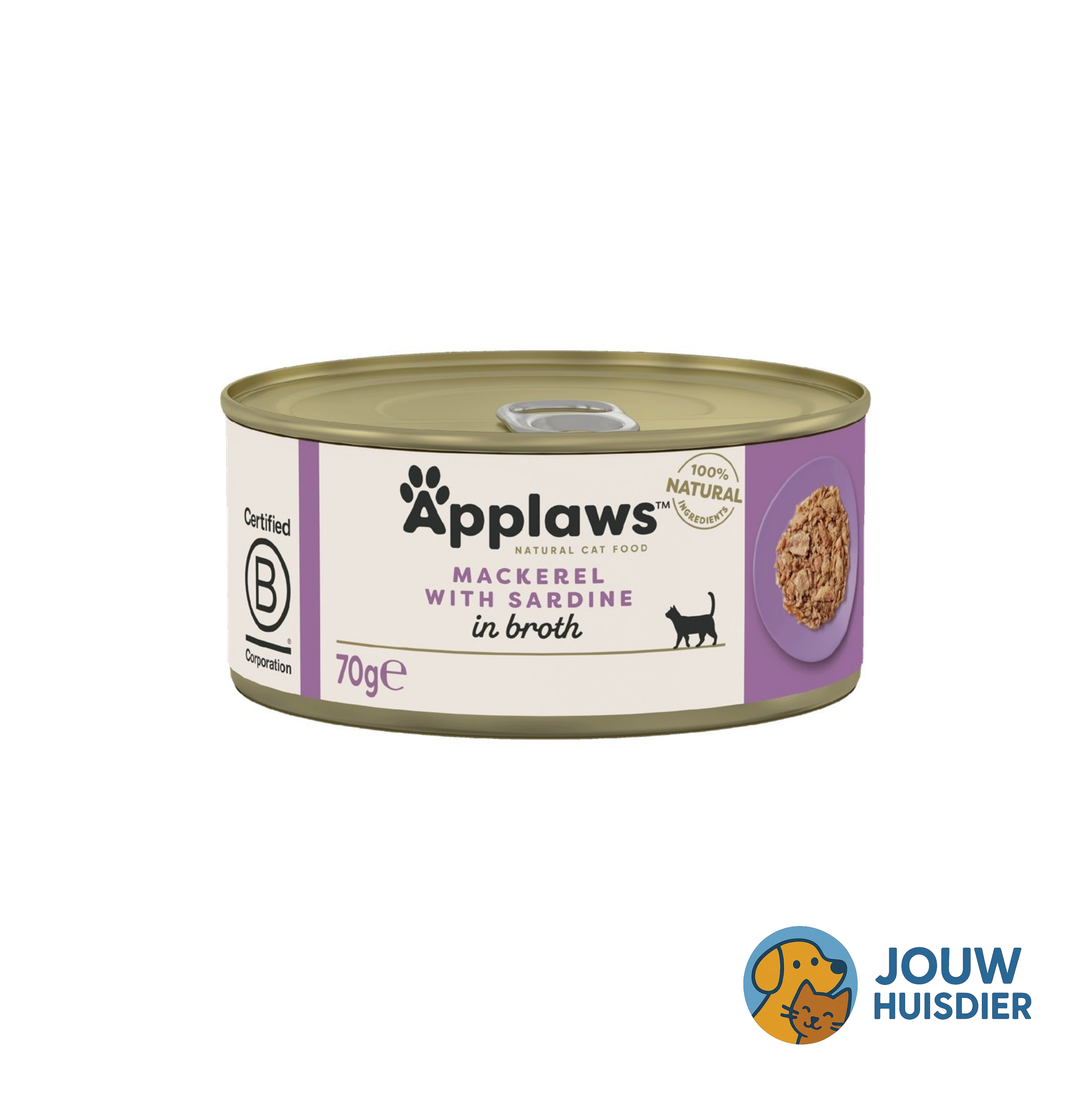 Applaws Kattenvoer Makreel & Sardine in Bouillon (6st)