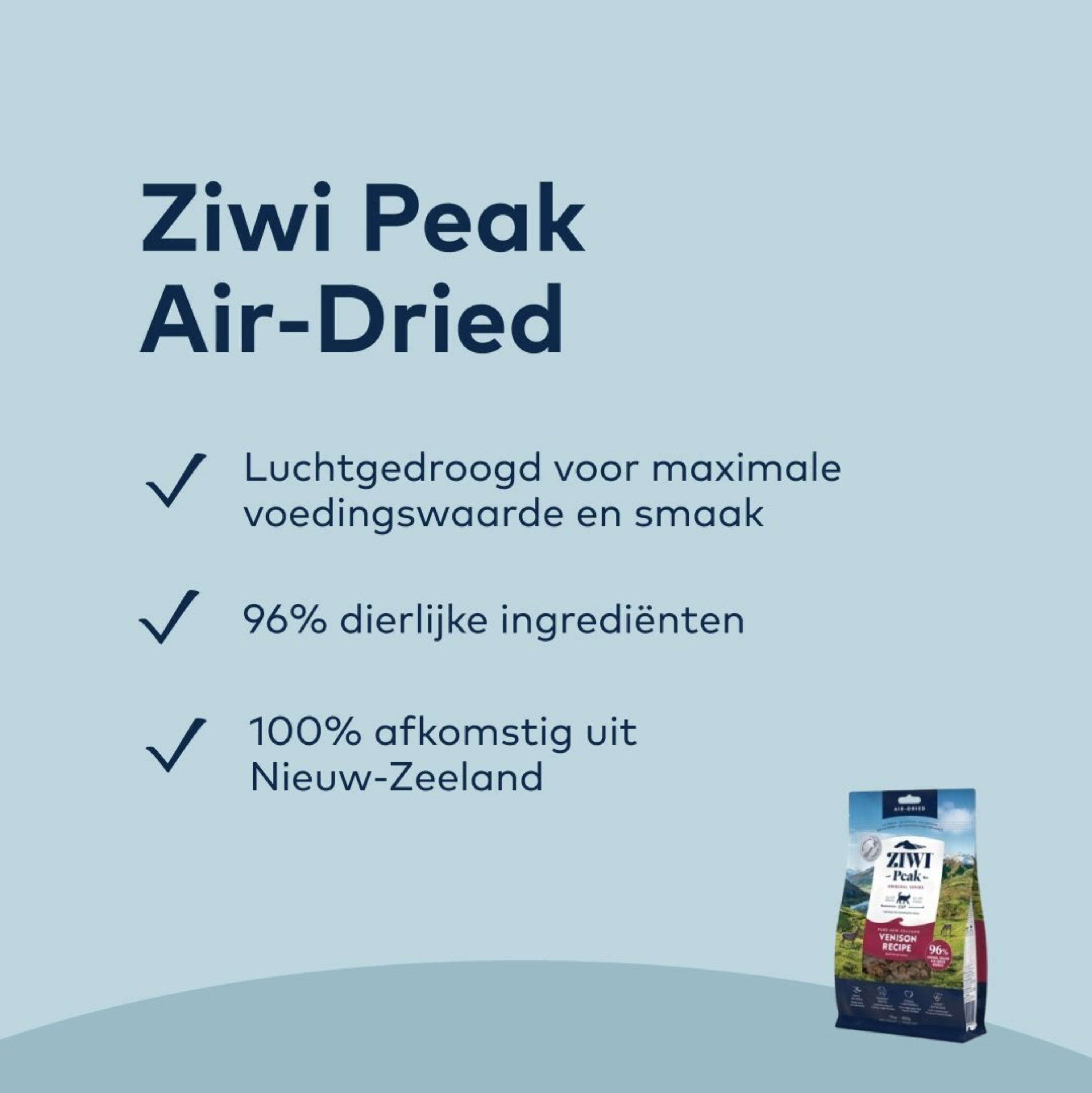 Ziwi Peak Kattenvoer Gently Air-Dried Hert (400 g)