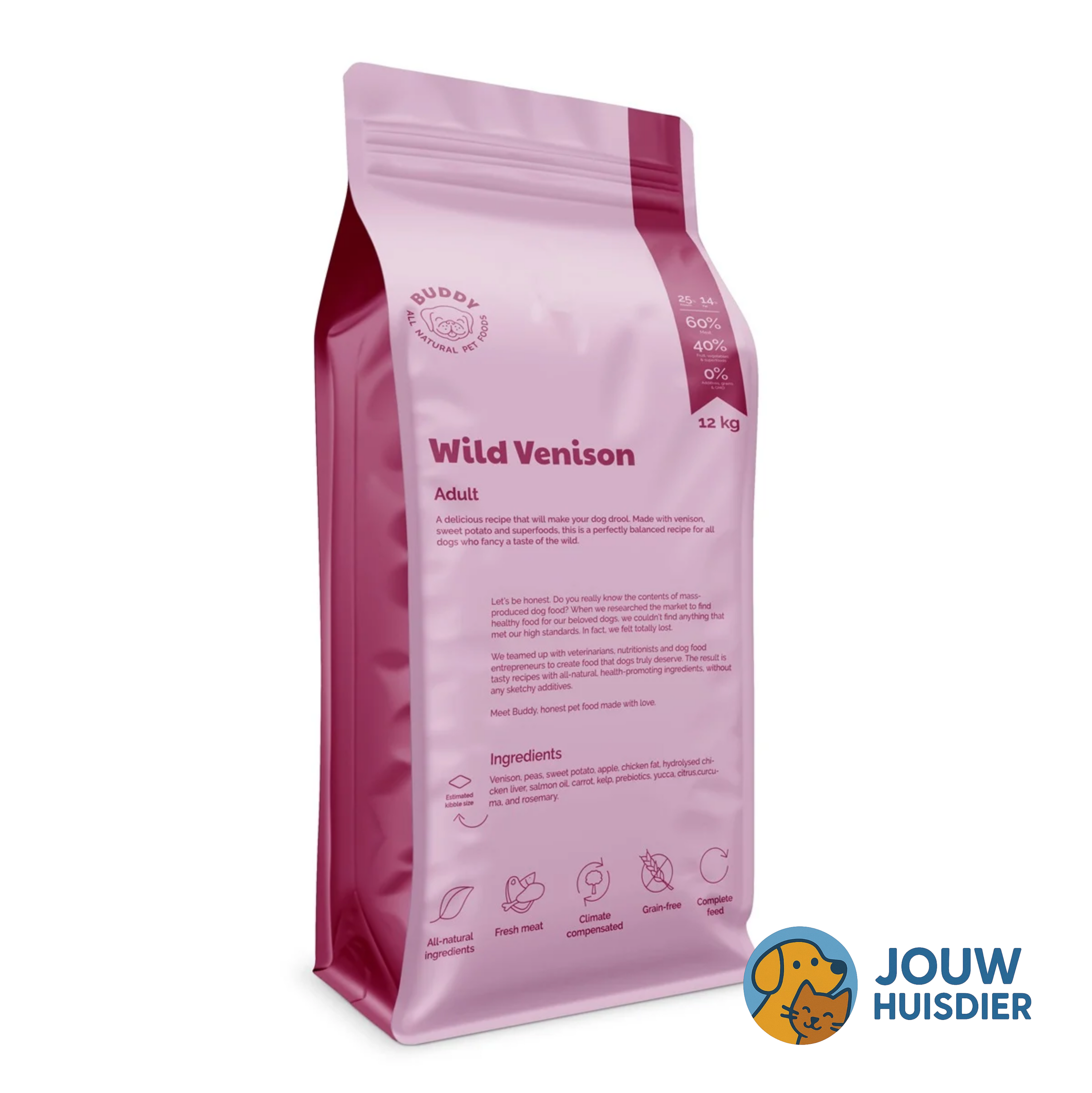 BUDDY Wild hertenvlees (12kg)