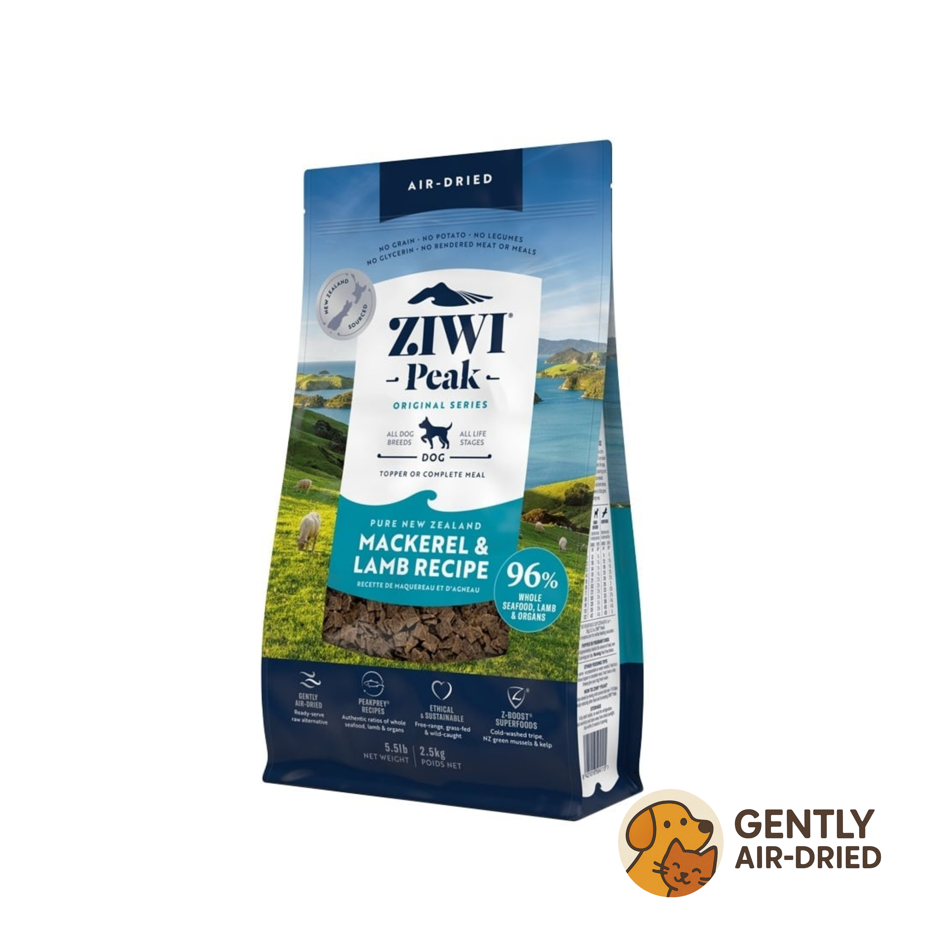 Ziwi Peak Dog Makreel & Lam (2.5kg)