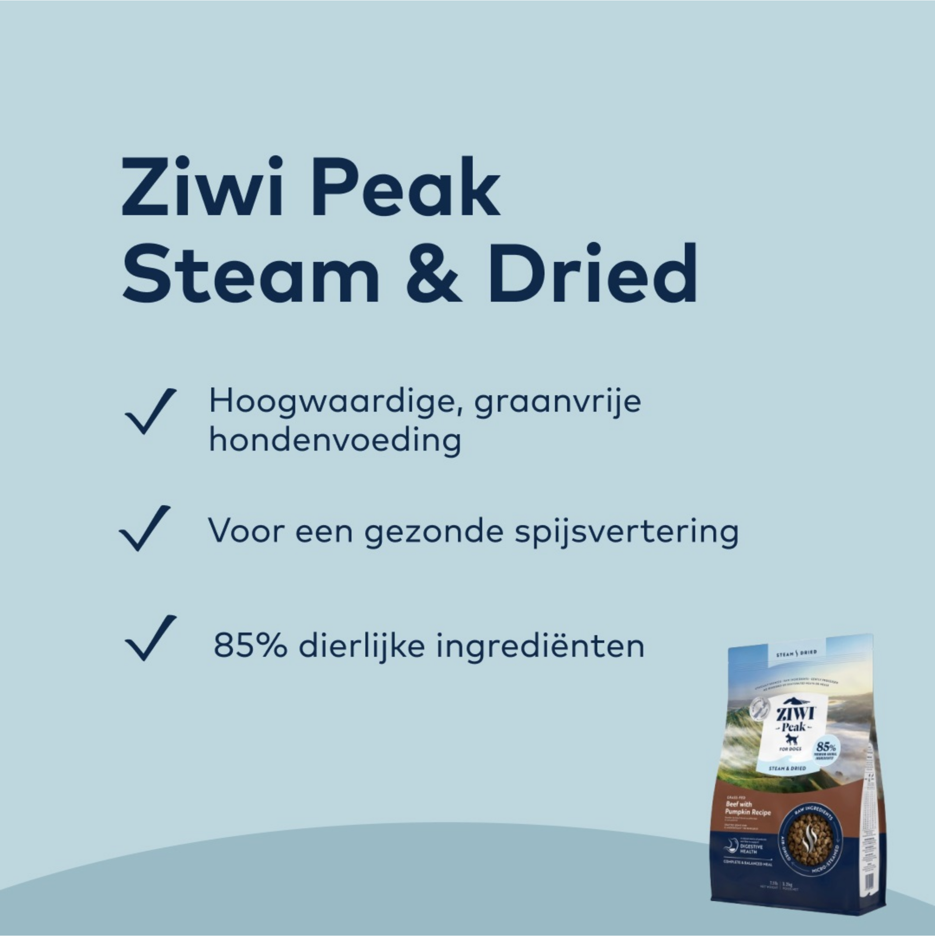 Ziwi Peak Dog Gestoomd en gedroogd rundvlees (1.5kg)