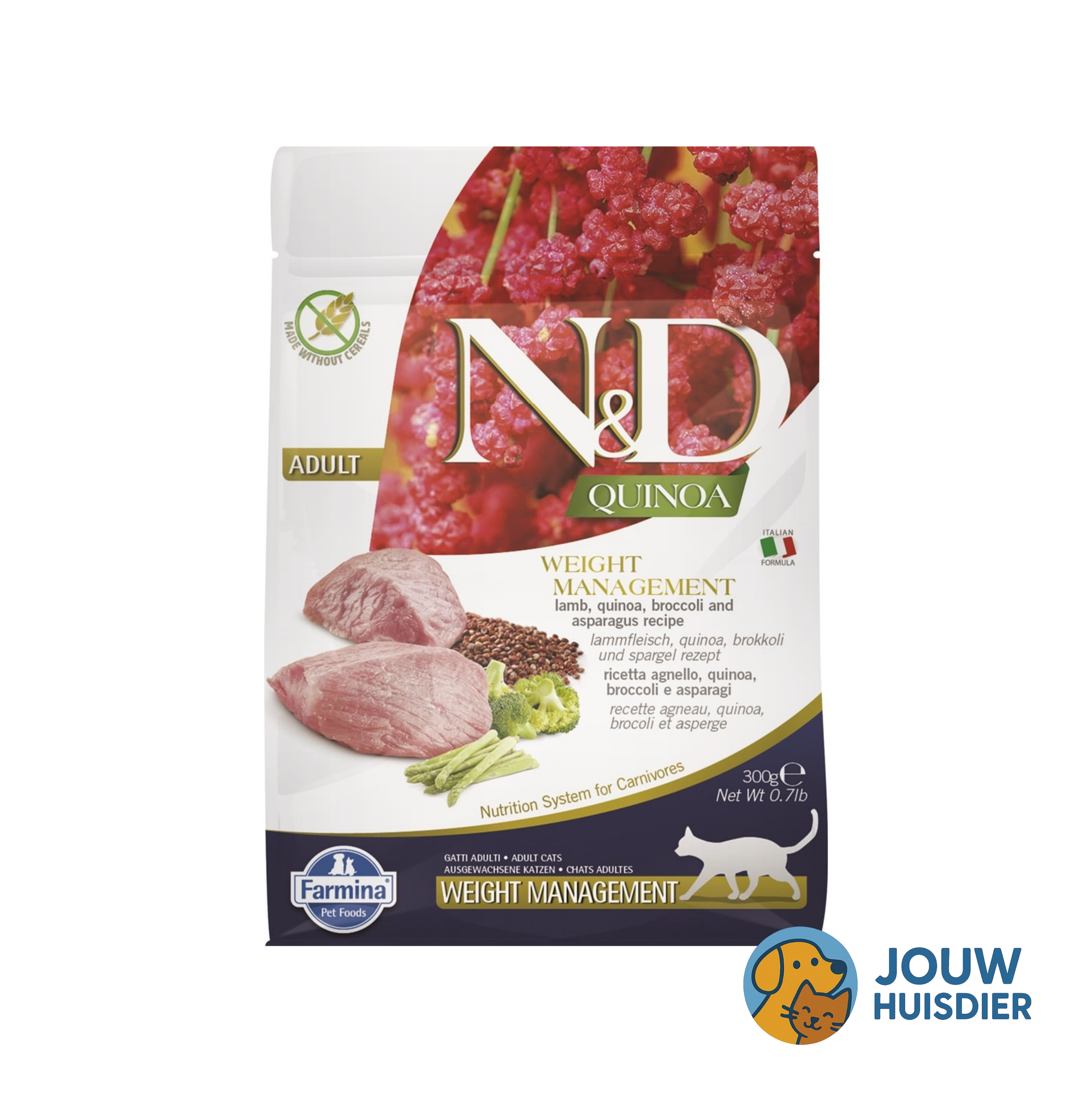 N&D Quinoa Kattenvoer – Lam (300 g)